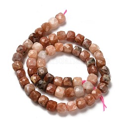 Натуральные нити из яшмы в цвету сливы G-H078-C31-01