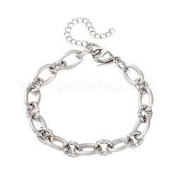 Bracciali a catena con maglie ovali in acciaio inox 304 da 8 mm&nbsp;SA-CBA725A-27P