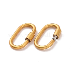 スターリングシルバーのロッキングカラビナ925個  クイックリンク  オーバル  アンティーク黄金  15x9x1.5mm  内径：12x5mm&nbsp;STER-D036-14AG