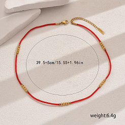 201 ожерелье из бусин из нержавеющей стали WS8267