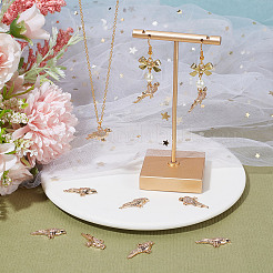 12шт латунные подвески с микропаве и кубическим цирконием&nbsp;KK-SC0003-17-RS