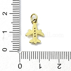 Messing-Charms mit Mikropavé und klarem Zirkonia&nbsp;KK-H475-41G