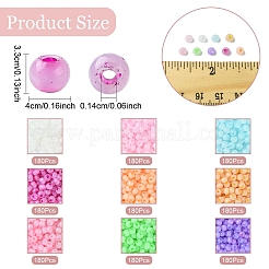 135 г 9-х цветных стеклянных бусин&nbsp;SEED-YW0002-91