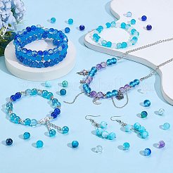 Perle di vetro imitazione perla e screpolate&nbsp;GLAA-PH0002-89B
