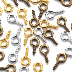 300 шт. 3 вида цветов железный винт с ушком IFIN-FS0001-08