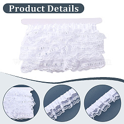 5 м двойной полиэстеровой кружевной отделки для пришивания украшений OCOR-CY0001-63B