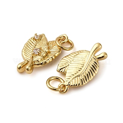 Латунные микропаве прозрачные подвески с фианитом KK-P308-81G