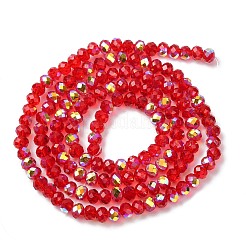 Chapelets de perles en verre transparent électrolytique&nbsp;EGLA-A046-01A-08