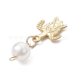 Подвески из искусственного жемчуга из сплава и нержавеющей стали 304 из АБС-пластика PALLOY-JF03878