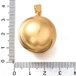 304ステンレスペンダント  丸いチャーム  ゴールドカラー  28x25mm  穴：9.5x5mm&nbsp;STAS-H200-07D-G