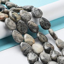 ナチュラルティアドロップマップストーン/ピカソストーン/ピカソジャスパービーズ連売り  17.5~18x13x6mm  穴：1.2mm  約22個/連  15.24インチ（38.7cm）&nbsp;G-L242-17