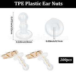 200 шт. ушные гайки из термопластичного эластомера KY-BBC0001-06