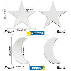200шт 2 стильных акриловых настенных наклеек FIND-PH0010-80