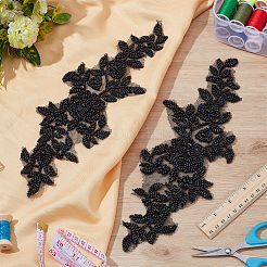 2 Stück Blumenapplikationen zum Aufnähen&nbsp;DIY-WH0060-51B