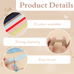 60м 12-х цветный плоский складной нейлоновый эластичный шнур OCOR-PH0004-19A