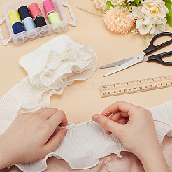 Двухслойная плиссированная лента из полиэстера длиной 3 ярд. OCOR-WH0090-044B