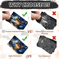 Пластиковые водонепроницаемые наклейки для карточек STIC-WH0032-023