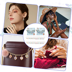 Маркеры для подвесных петель в виде звезды/плоского круга/клевера HJEW-AB00362