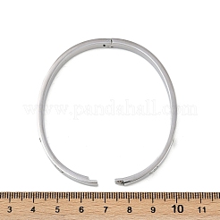 Браслеты из нержавеющей стали 201 со стразами для женщин&nbsp;LS-BJEW-B138-04P