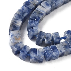 Натуральное синее пятно нитки из бисера яшмы G-I394-A08