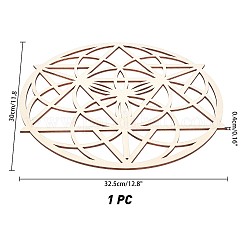 Деревянный коврик для чашки с лазерной резкой WOOD-WH0015-27