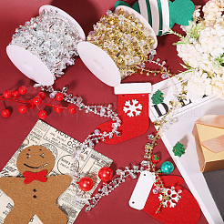 2 рулон 2-х цветных пластиковых ромбовидных бусин OCOR-CA0001-32