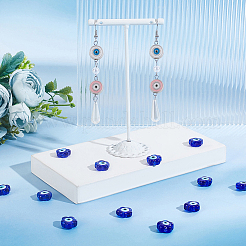 56 шт. 7 цвета ccb пластиковые европейские бусины CCB-DC0001-06