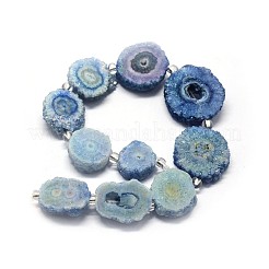 Natürliche Druzy Quarzkristall-Perlenstränge&nbsp;G-F582-A08