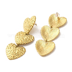 Серьги-гвоздики из нержавеющей стали 304 EJEW-Q796-01G