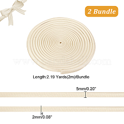 Rubans de satin plats de 2 m&nbsp;OCOR-WH0078-86C