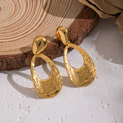 Серьги-гвоздики в форме капли из нержавеющей стали 304 UU2316