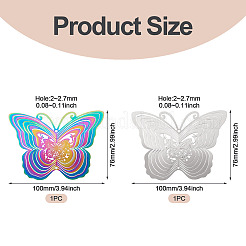 2 pz 2 colori 201 connettori/ciondoli in acciaio inossidabile&nbsp;STAS-TA0005-58