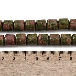 Природные Unakite бисер нитей G-G275-D20-10x10mm