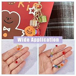 150шт 5 цвета прозрачные стеклянные бусины GLAA-FH0001-80