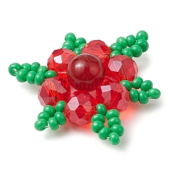 3 pieza de 3 estilos de cornalina natural tejida (teñida y calentada) y jade de Malasia teñido y cuarzo rosa y cuentas de semillas de vidrio&nbsp;PALLOY-MZ00319