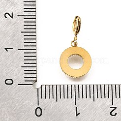 Кольцо 304 нержавеющая сталь стразы подвеска украшения&nbsp;STAS-H202-09G