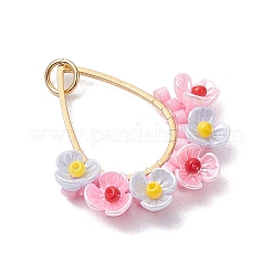 Стеклянные подвески из бисера PALLOY-MZ00600-01