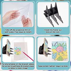 Акриловая доска для рисования AJEW-WH0736-28