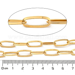 10m イオンプレーティング(IP) 304 ステンレススチールアズキチェーン  溶接されていない  スプールで  18KGP本金メッキ  16.5x7x1.5mm  約32.81フィート（10m）/ロール&nbsp;CHS-G034-06G