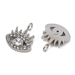 Подвески из нержавеющей стали 304 с микропаве из кубического циркония STAS-K302-01B-P