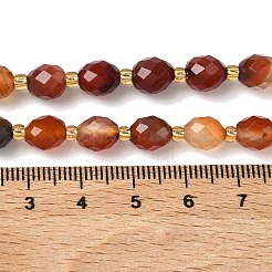 Природного сердолика нитей бисера&nbsp;G-F809-A52-01