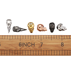 Perles de zircone cubique en laiton micro pavé halloween&nbsp;ZIRC-TA0001-05