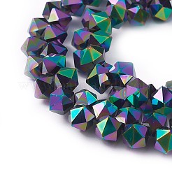 Стеклянные бусины с гальваническим покрытием &nbsp;EGLA-F145-FP03