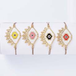 Браслеты из вощеного полиэстера&nbsp;BJEW-JB04481