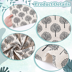 Хлопчатобумажная льняная ткань&nbsp;DIY-WH0591-282A