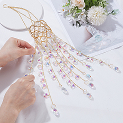 Attrape-soleil suspendus en cristal et fer&nbsp;HJEW-SP0001-88B