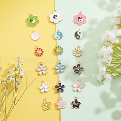 72шт 18 стиля сплава эмалевые подвески&nbsp;ENAM-PH0001-91