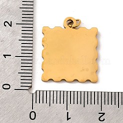 Подвески из нержавеющей стали 304 с эмалью&nbsp;STAS-B093-10G-03