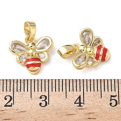 Латунные микро проложить кубического циркония подвески&nbsp;KK-P334-33G-02