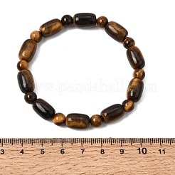 Natürliche Tigeraugen-Armbänder mit ovalen und runden Perlen&nbsp;GG-CBA3F02-13A
